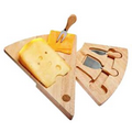 Swivel Wedge Shaped Cheese Board Set